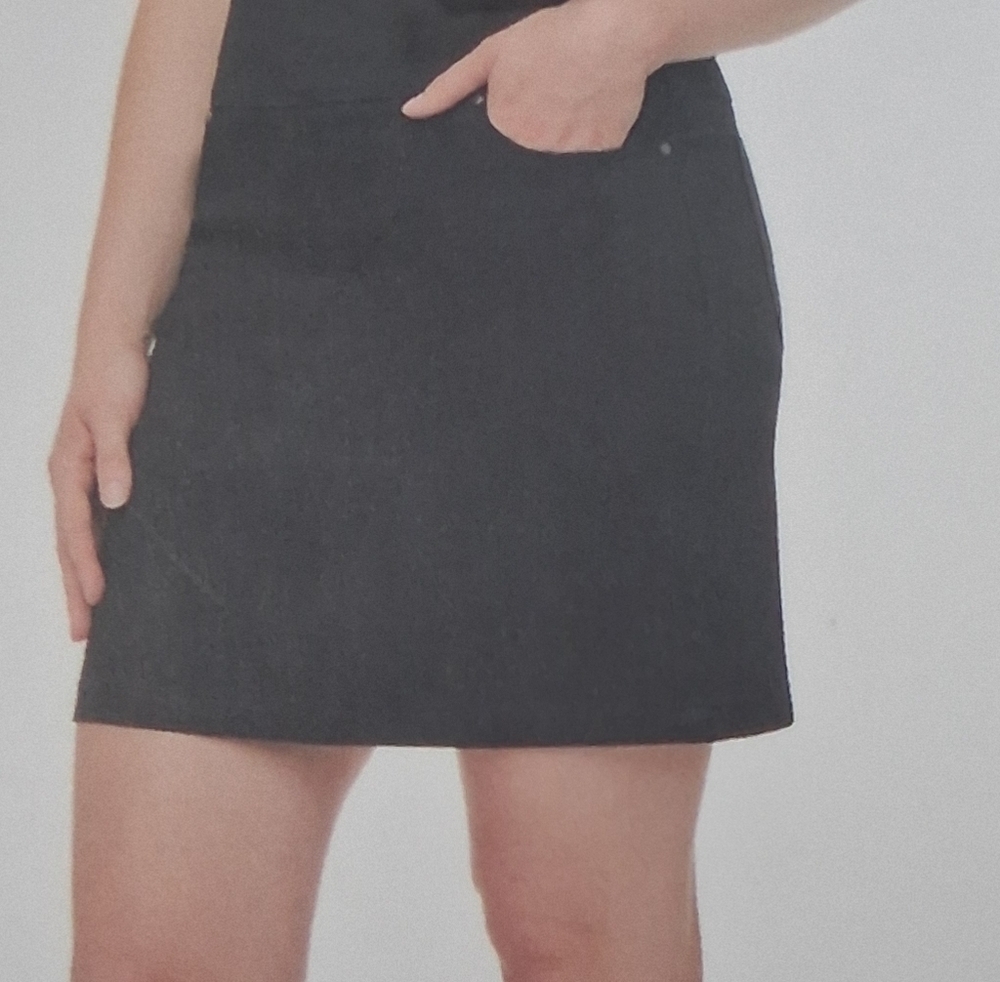 NWT S.C. & CO. Black Women's Plus Size Skort Size XXL